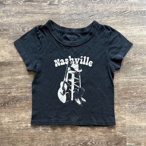 Brandy Melville Black Nashville Crop Top